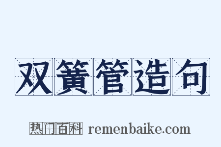双簧管造句是什么意思的图片